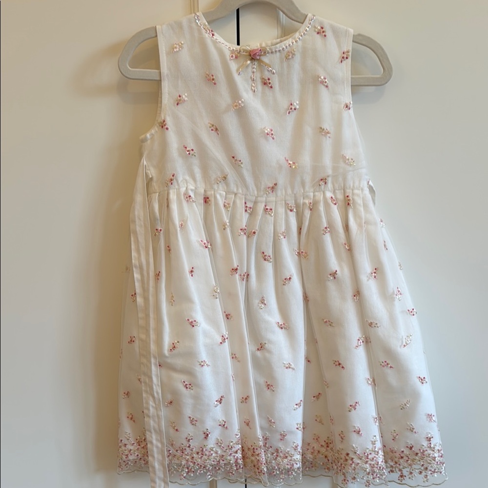 Cream Sleeveless Special Occassion - Flower Girl Dress